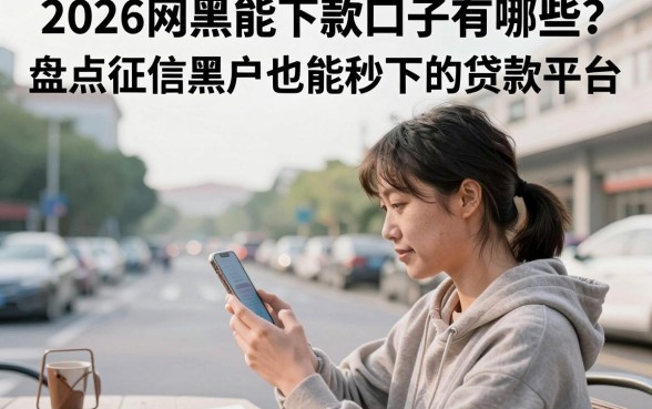 2026网黑能下款口子有哪些？盘点征信黑户也能秒下的贷款平台