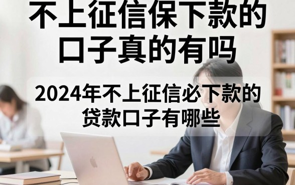 不上征信保下款的口子真的有吗,2024年不上征信必下款的贷款口子有哪些