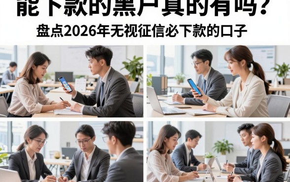 能下款的黑户真的有吗?盘点2026年无视征信必下款的口子