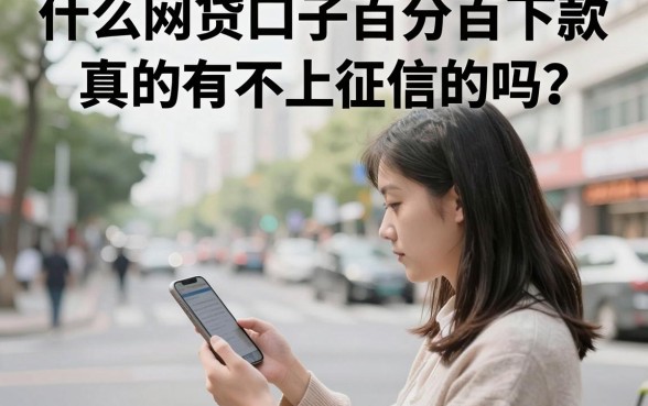 什么网贷口子百分百下款,真的有不上征信的吗?