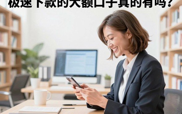 极速下款的大额口子真的有吗?2026年大额贷款秒批平台推荐