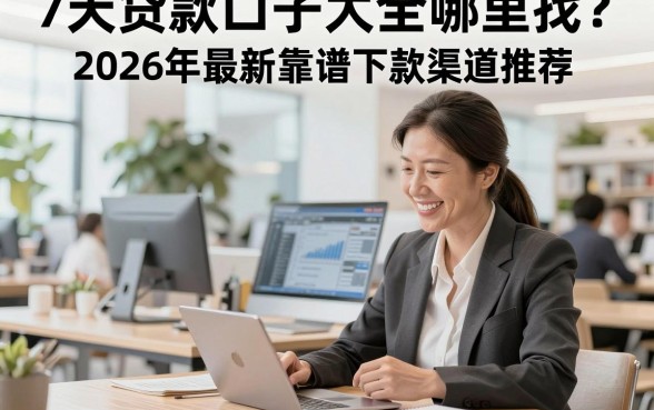 7天贷款口子大全哪里找?2026年最新靠谱下款渠道推荐