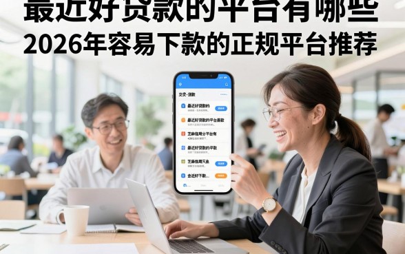 最近好贷款的平台有哪些,2026年容易下款的正规平台推荐