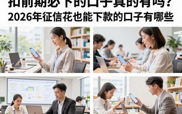 扣前期必下的口子真的有吗?2026年征信花也能下款的口子有哪些