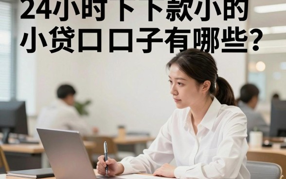 24小时下款小的小贷口子有哪些？正规靠谱的小额贷款推荐