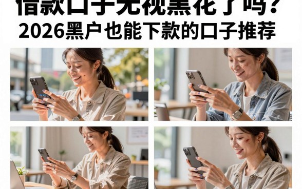 借款口子无视黑花了吗？2026黑户也能下款的口子推荐