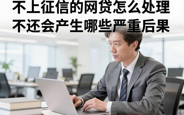 不上征信的网贷怎么处理？不还会产生哪些严重后果？