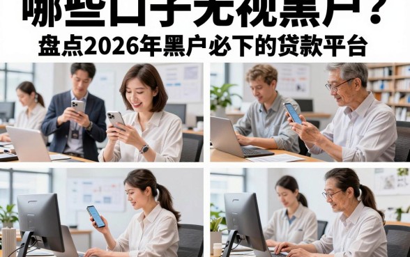 哪些口子无视黑户？盘点2026年黑户必下的贷款平台