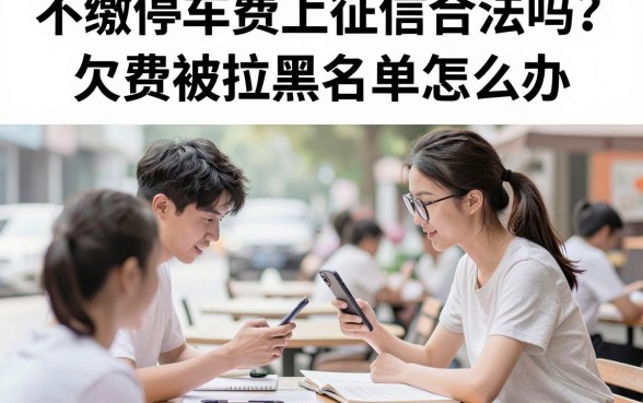 不缴停车费上征信合法吗?欠费被拉黑名单怎么办