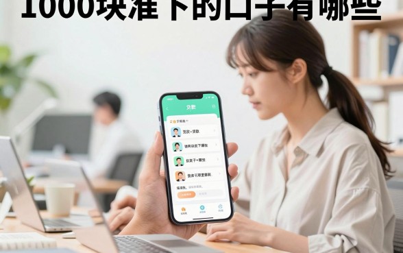 1000块准下的口子有哪些,征信花哪里能借到钱?