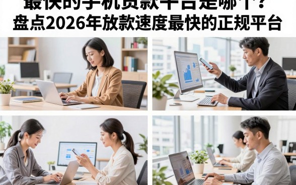 最快的手机贷款平台是哪个？盘点2026年放款速度最快的正规平台