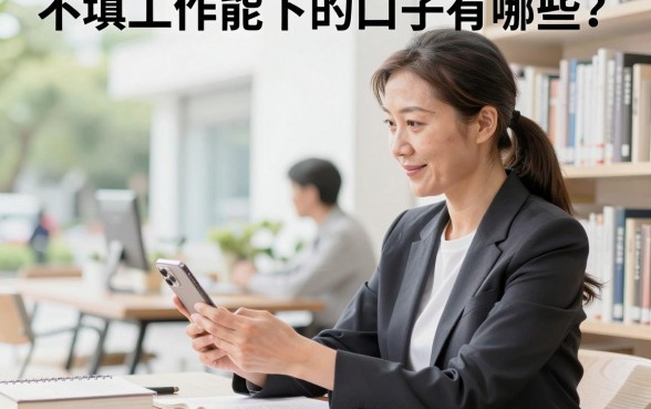 不填工作能下的口子有哪些?正规不看工作的贷款平台推荐