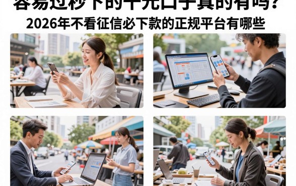 容易过秒下的千元口子真的有吗?2026年不看征信必下款的正规平台有哪些