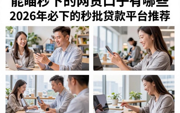 能瞄秒下的网贷口子有哪些，2026年必下的秒批贷款平台推荐