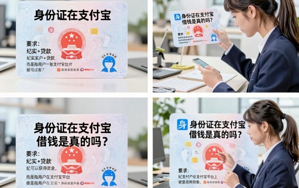 身份证在支付宝借钱是真的吗？有身份证怎么在支付宝快速申请贷款