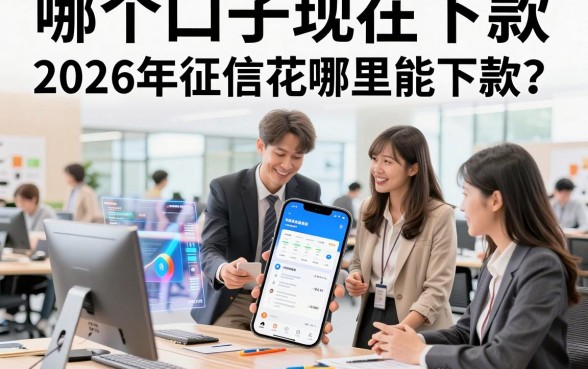 哪个口子现在下款,2026年征信花哪里能下款?