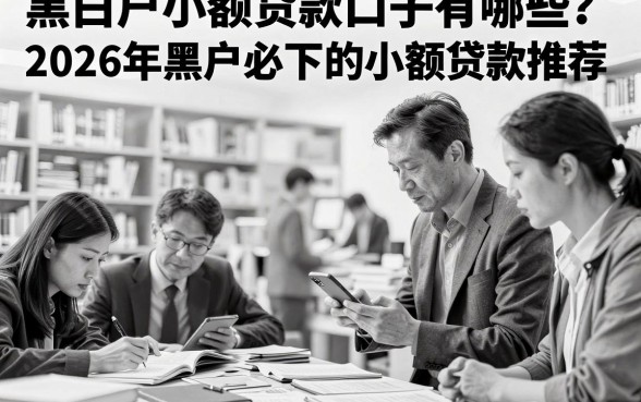 黑白户小额贷款口子有哪些?2026年黑户必下的小额贷款推荐