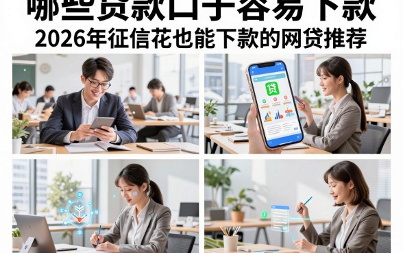 哪些贷款口子容易下款，2026年征信花也能下款的网贷推荐