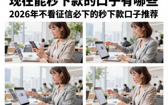 现在能秒下款的口子有哪些,2026年不看征信必下的秒下款口子推荐