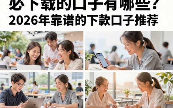 必下载的口子有哪些？2026年靠谱的下款口子推荐
