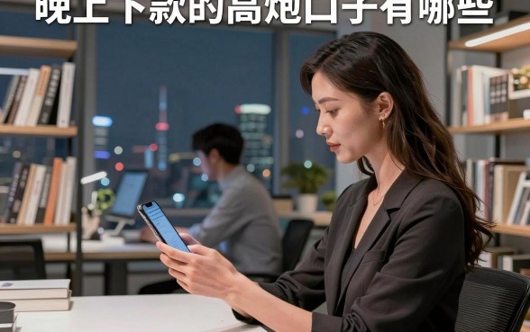 晚上下款的高炮口子有哪些,深夜急用钱哪里能快速下款?