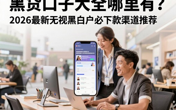 黑贷口子大全哪里有?2026最新无视黑白户必下款渠道推荐