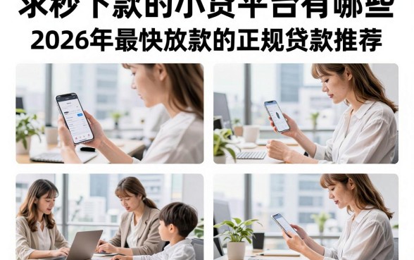 求秒下款的小贷平台有哪些,2026年最快放款的正规贷款推荐