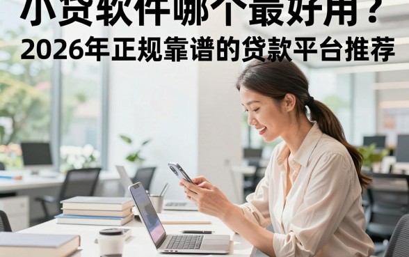 小贷软件哪个最好用?2026年正规靠谱的贷款平台推荐