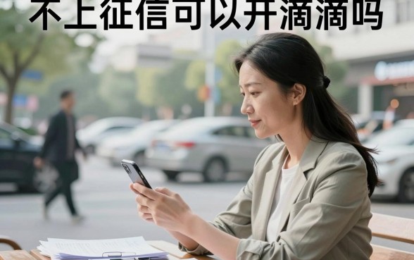 不上征信可以开滴滴吗，征信黑名单能注册滴滴司机吗