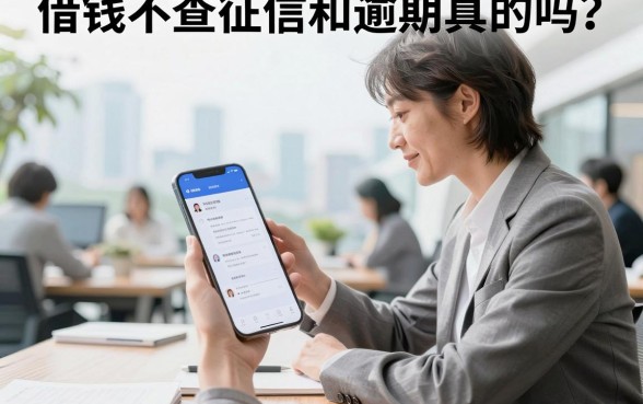 借钱不查征信和逾期真的吗？哪里可以借到钱不看征信逾期