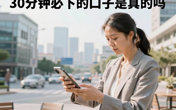 30分钟必下的口子是真的吗,2026最新秒下款平台推荐