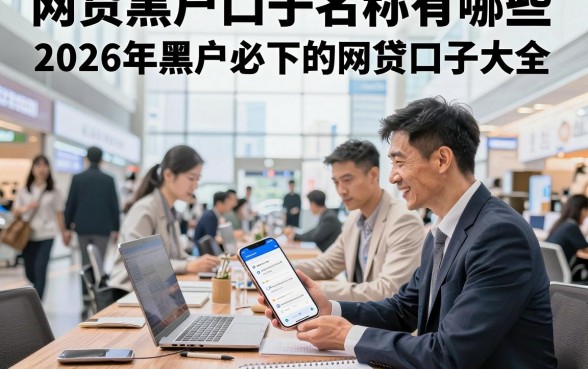网贷黑户口子名称有哪些,2026年黑户必下的网贷口子大全