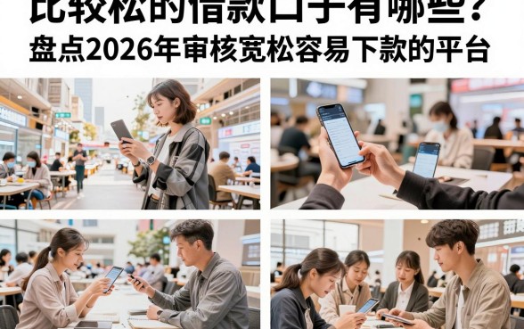 比较松的借款口子有哪些?盘点2026年审核宽松容易下款的平台