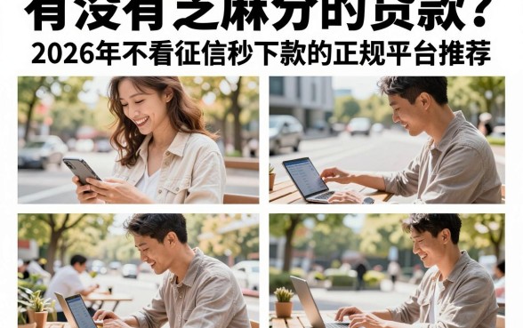 有没有芝麻分的贷款?2026年不看征信秒下款的正规平台推荐