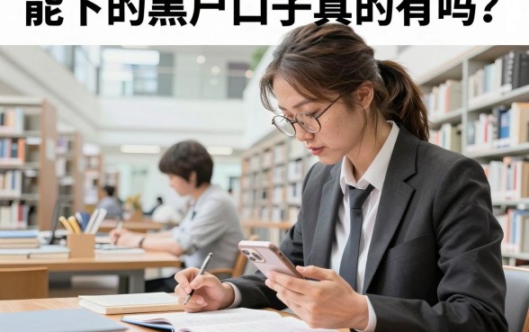 能下的黑户口子真的有吗？2026年黑户口子哪里找