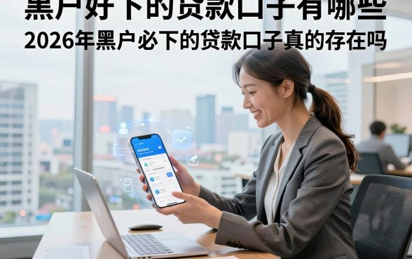 黑户好下的贷款口子有哪些,2026年黑户必下的贷款口子真的存在吗