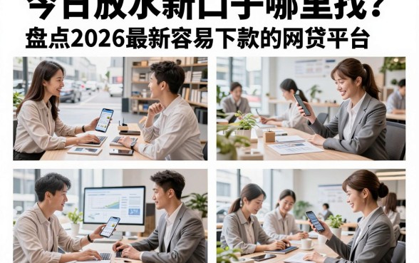 今日放水新口子哪里找?盘点2026最新容易下款的网贷平台