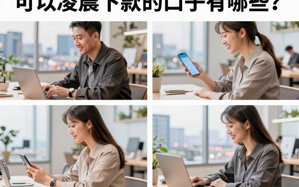 可以凌晨下款的口子有哪些？盘点深夜也能秒下款的正规平台
