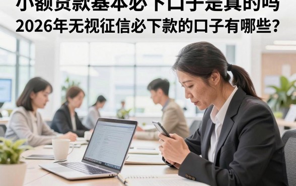 小额贷款基本必下口子是真的吗，2026年无视征信必下款的口子有哪些