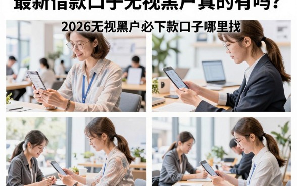 最新借款口子无视黑户真的有吗？2026无视黑户必下款的口子哪里找