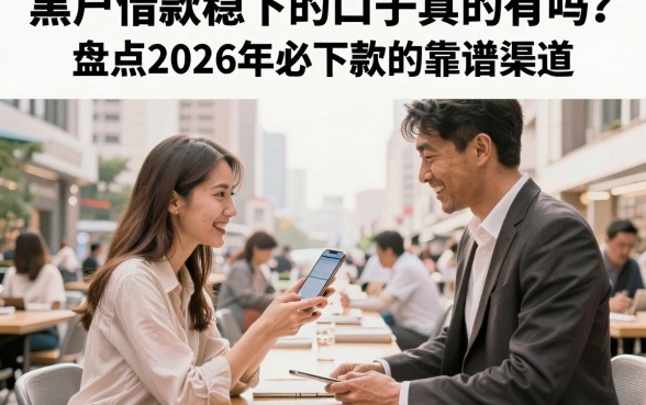 黑户借款稳下的口子真的有吗?盘点2026年必下款的靠谱渠道