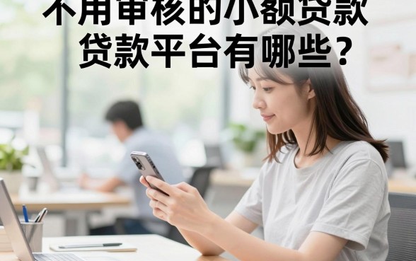 不用审核的小额贷款平台有哪些？正规靠谱的借钱软件推荐