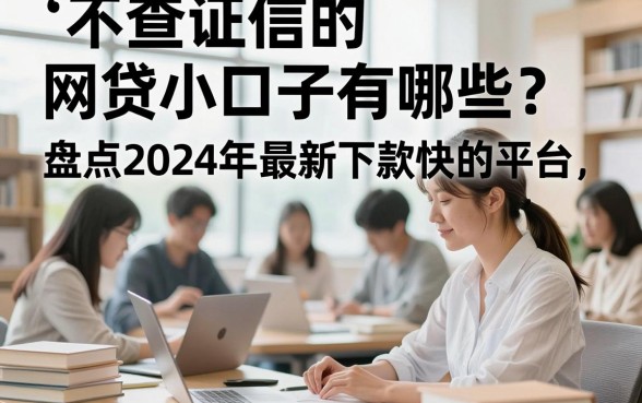 不查证信的网贷小口子有哪些？盘点2024年最新下款快的平台