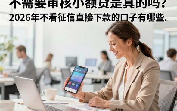 不需要审核小额贷是真的吗?2026年不看征信直接下款的口子有哪些