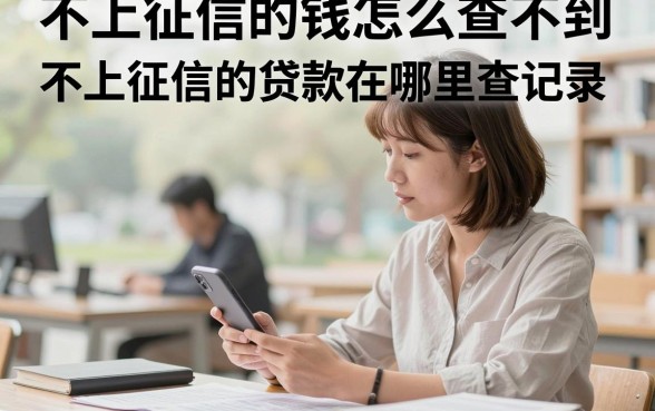 不上征信的钱怎么查不到，不上征信的贷款在哪里查记录