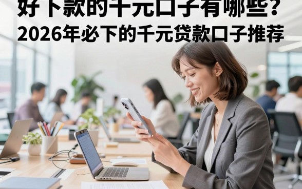 好下款的千元口子有哪些?2026年必下的千元贷款口子推荐