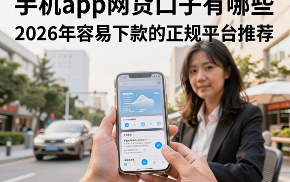 手机app网贷口子有哪些，2026年容易下款的正规平台推荐