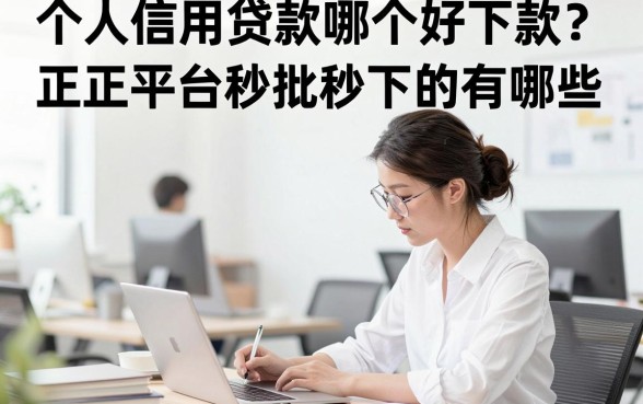 个人信用贷款哪个好下款?正规平台秒批秒下的有哪些