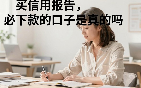 买信用报告必下款的口子是真的吗，查征信就能下款的正规平台有哪些