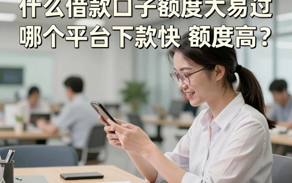 什么借款口子额度大易过，哪个平台下款快额度高？